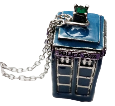 Tardis Police Box ☂  Doctor Who ☂ Tardis ☂ 3D Halskette oder Taschenanhänger Metall