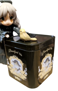 Tea Time Cats Set mit Tee Dose Sammel PVC Figur stehend