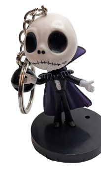 The Nightmare Before Christmas Jack Skellington 3D Figur Anhänger Tim Burton Taschen-Schlüsselanhänger