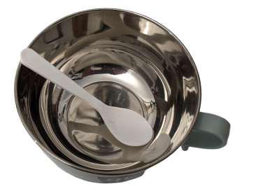 Ramen Schüssel Set | Edelstahl - Set mit Löffel - Warmhaltefunktion