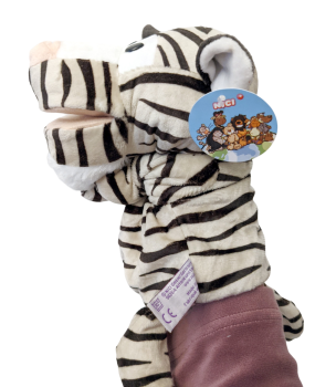 Handspielpuppe Tiger Handpuppe mit Klappmaul