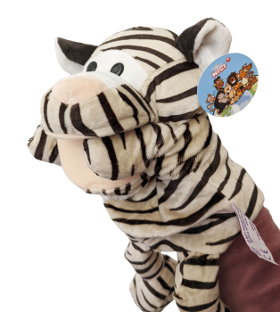 Handspielpuppe Tiger Handpuppe mit Klappmaul