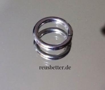 Segement Ring Piercing シ Septum Silber シ Lippen - Helix - Titan - 14G - 8mm