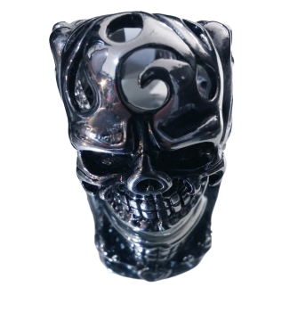 Totenkopf Skull Edelstahl Ring | Biker - Gothic | 5 Größen Auswahl