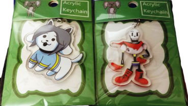 UNDERTALE Temmie |  Acryl Motiv Anhänger | Taschen, Schlüssel Anhänger
