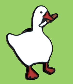 Untitled Goose Game Ente PIN Brosche Emaille Game Ente