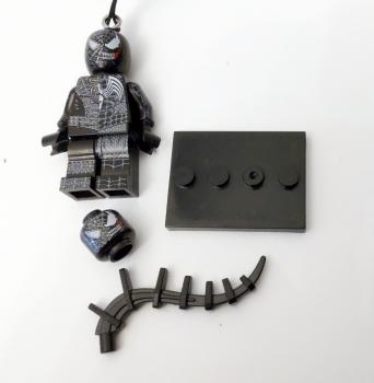 Venom LOZ Schlüsselanhänger Ψ Set mit Waffe Ψ Lego Motiv Handy Anhänger
