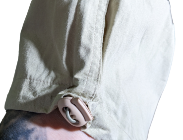 Vintage-Baggy-Cargo-Hose mit Bändern Miss Petrolio Sandfarben