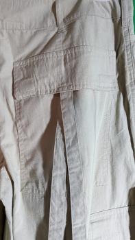 Vintage-Baggy-Cargo-Hose mit Bändern Miss Petrolio Sandfarben