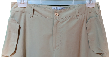 Vintage-Baggy-Cargo-Hose mit Bändern Miss Petrolio Sandfarben