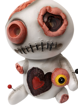 Voodoo Zombie Püppchen Räuchermännchen Stecknadeln Herz Stienzeug Räucherfigur