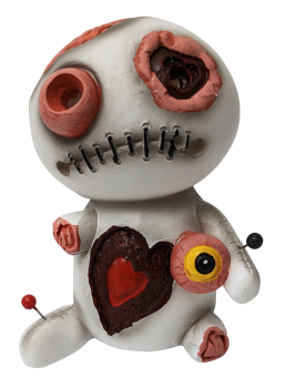 Voodoo Zombie Püppchen Räuchermännchen Stecknadeln Herz Stienzeug Räucherfigur