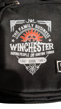Winchester Supernatural Schulterrucksack - Unisex Magie Schultertasche Schwarz