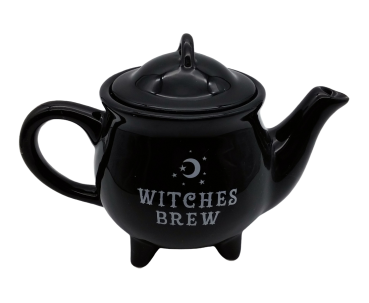 Witches Brew ★ Schwarze Keramik Teekanne ★ Hexen Teekanne