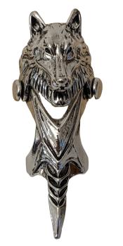 Wolf Gliederring -Vikinger Ring altsilber Mittelalter - Gothic Ring