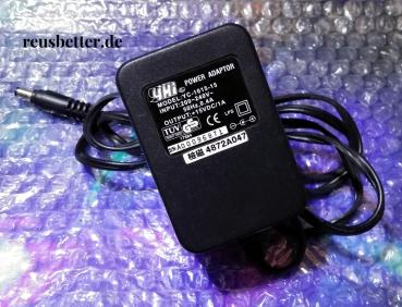 YHi Power Adapter YC-1015-15 +15VDC Ladegerät Netzteil