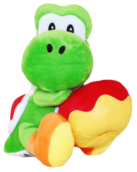 Super Mario Bros. Yoshi | Samt Plüsch mit Donut | 20 cm Groß