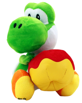Super Mario Bros. Yoshi | Samt Plüsch mit Donut | 20 cm Groß
