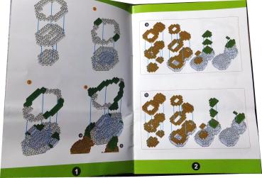 Yoshi mit Super Mario Nano Blocks Super Mario Bros. BIG Yoshi mit Standplatte 2209 Steine