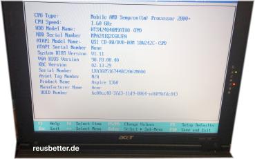 Acer Aspire 1362LC Notebook | AMD 1600 MHz | 15 Zoll - Recycling Gerät