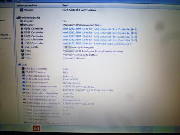 Acer Extensa 6702-200 Notebook Intel M740 1,73 GHz 15.4 Zoll