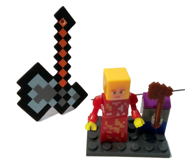 Schlüsselanhänger Minecraft Motiv Set Blaze Sammel Box Set