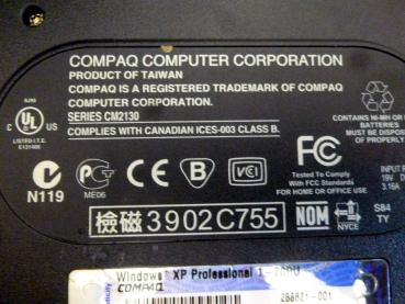 HP Compaq Evo N115 Laptop - CM 2130 | AMD 1500+ MHz | 14,1 Zoll