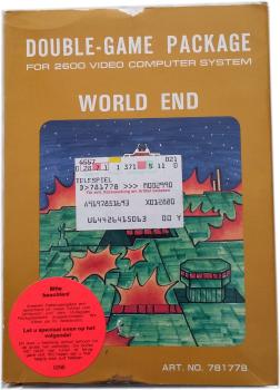 Double-Game Package - Base Attack / World End für Atari 2600  Retrogame mit Anleitung