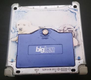 NINTENDO GameBoy Advance SP Tribal Edition シ 2.9 TFT シ mit Case Silber