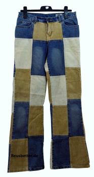 Patchwork Jeans Damen ☆ Damen Schlaghose ☆ genuine denim 98 ☆ Gr.L