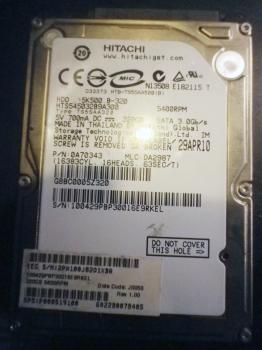 HITACHI 5K500 B-320 320GB HDD Sata 320 GB