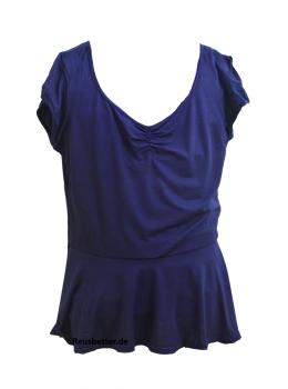 Damen Shirt Schößchen Look intimissimi Navy