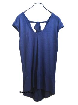 intimissimi Damen Tunika Shirt Kleid Rückenfrei Blueberry