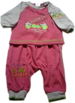 Kleinkinder Baby Jogginanzug ☺Grau Rot☺gr. 62