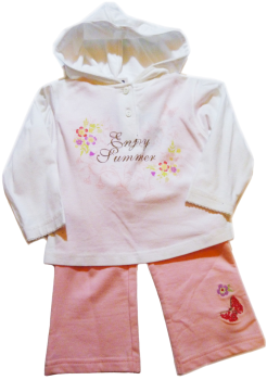 Kleinkinder  MÄDCHEN ZWEITEILER ☀ Baby Club ☀ Rosa Weiß ☀ gr. 80