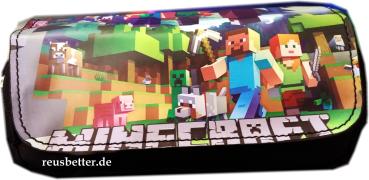 Motiv Minecraft Welt | Stiftemappe, Federmappe - Beauty Case