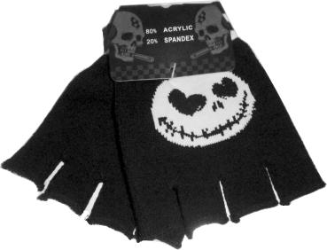 The Nightmare Before Christmas Jack Skellington Fingerlose Handschuhe