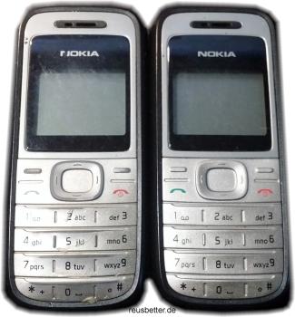 Nokia 1200 Handy | Silber Grau | Sim Frei | 1,5 Zoll | Retro