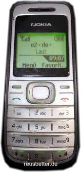 Nokia 1200 Handy | Silber Grau | Sim Frei | 1,5 Zoll | Retro