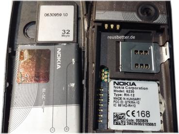 Nokia 6230 Handy Klassisch/Candy-Bar | Bluetooth, USB, Infrarot, 2G | 1.5 Zoll | 1.3 MP Kamera | ohne Vertrag