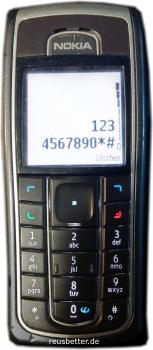 Nokia 6230i Handy Klassisch/Candy-Bar | Bluetooth, USB, Infrarot, 2G | 1.5 Zoll | 1.3 MP Kamera | ohne Vertrag | Schwarz