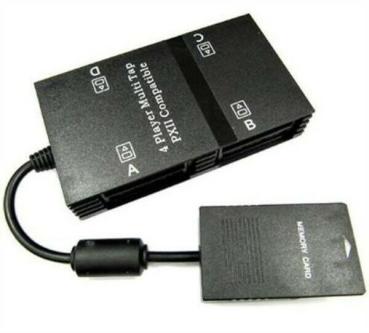 Sony Playstation 2 PXII 4 Player Multi Tap Original PS2 4 Spieler Adapter