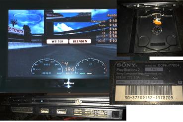 Sony PlayStation 2 SLIM | Spielekonsole | PAL - SCPH 77004 | Kontroller
