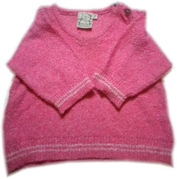 Kinder Feinstrick Pullover pink für Mädchen
