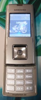 Samsung SGH-J600 Slider Handy | 1,3 MP | 1.9 Zoll | Silber | Simlock Frei