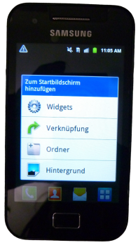 Samsung Galaxy Ace GT-S5830i Smartphone | 5 MP Kamera | 3,5 Zoll | Onyx Black | Simlock Frei