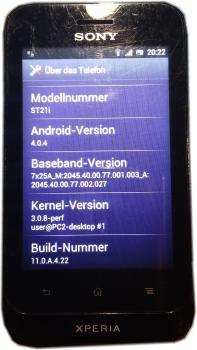 Sony Xperia Tipo ST21i Smartphone  * Android  *  UMTS * Simlock Frei