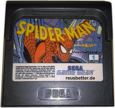 SEGA Game Gear Spiderman Flying Edge Retro Games