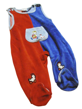 Strampler Jungen Rot Blau 62