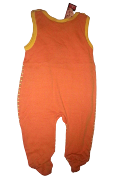 Preview: Little King Strampler Giraffen Orange Gelb Größe 68